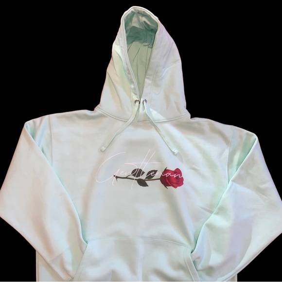 Mint Green Gentleman Apparels Signature Rose Hoodie - Picture 3 of 3